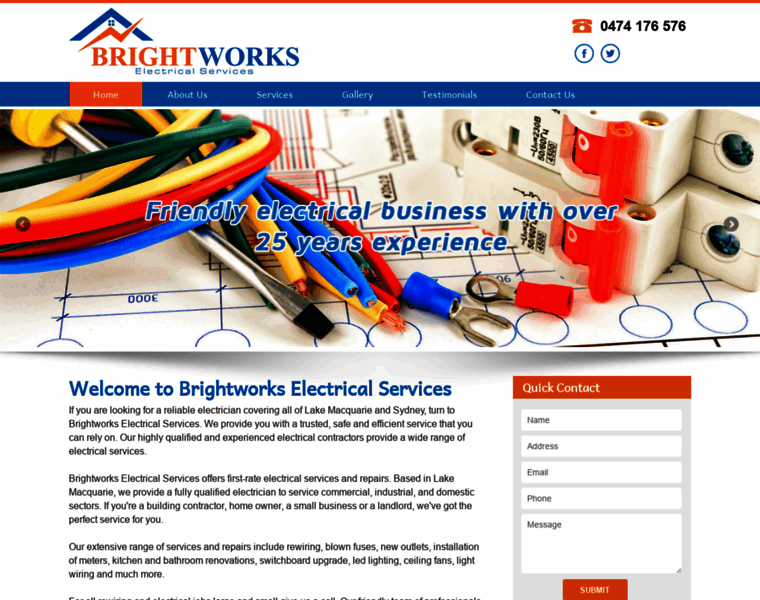 Brightworkselectricalservices.com.au thumbnail