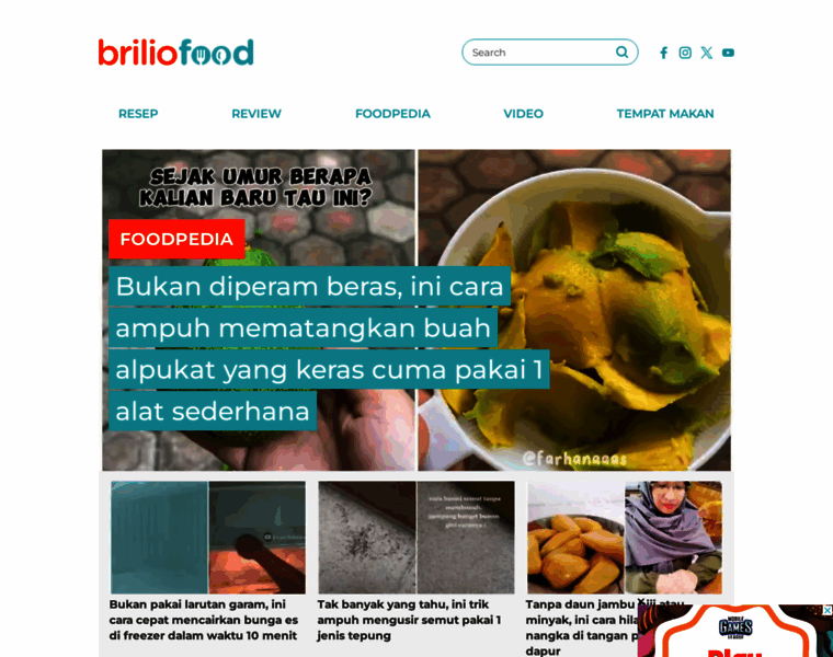 Briliofood.net thumbnail