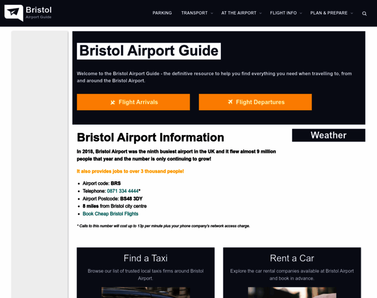 Bristol-airport-guide.co.uk thumbnail