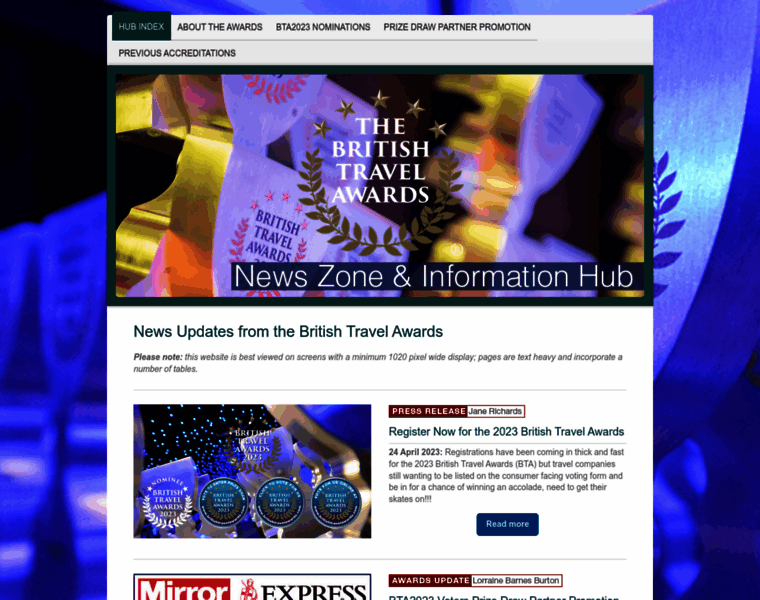 Britishtravelawardsnews.com thumbnail