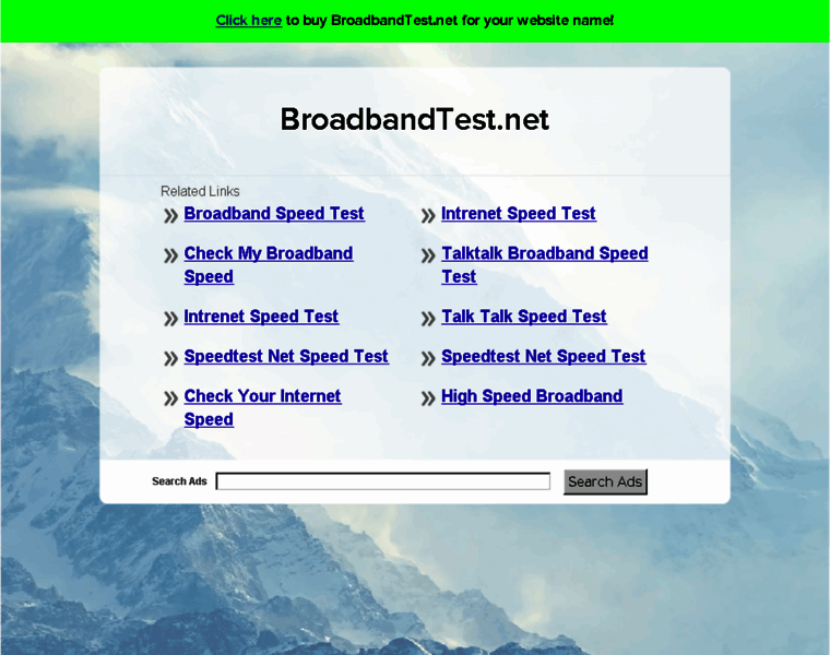 Broadbandtest.net thumbnail