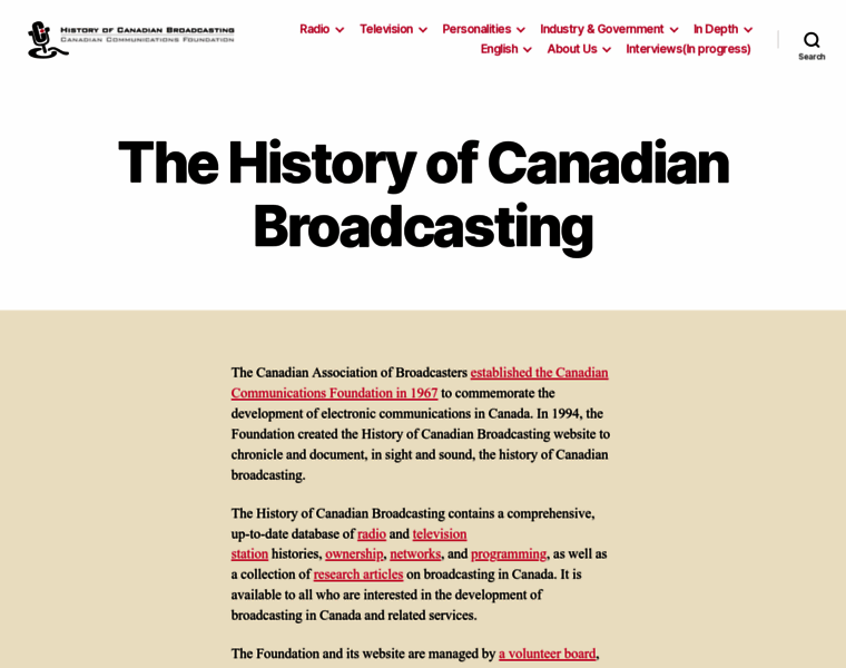 Broadcasting-history.ca thumbnail