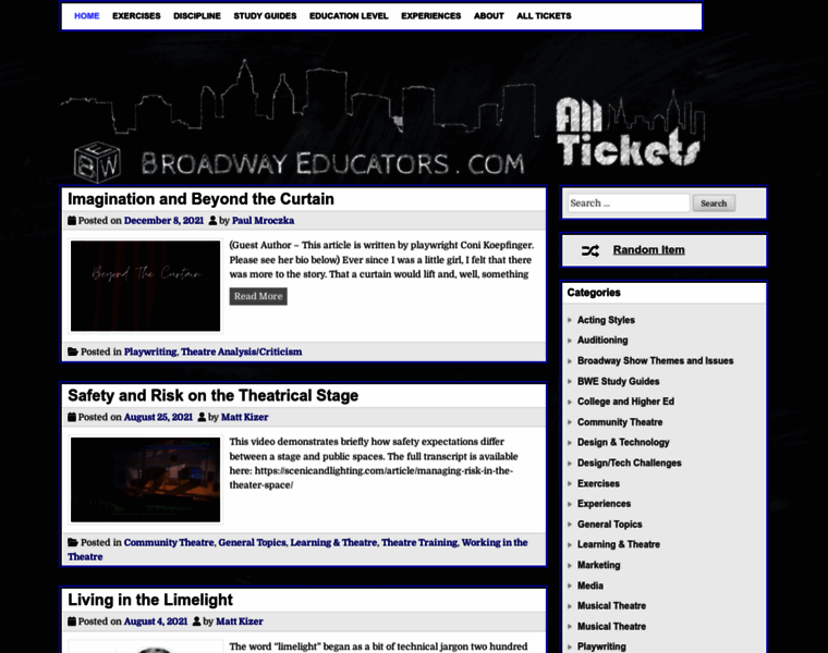 Broadwayeducators.com thumbnail