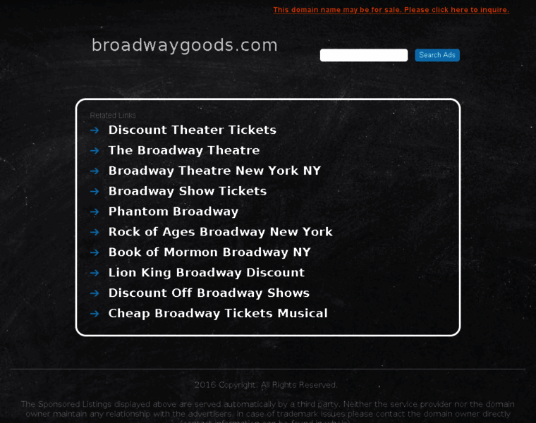 Broadwaygoods.com thumbnail