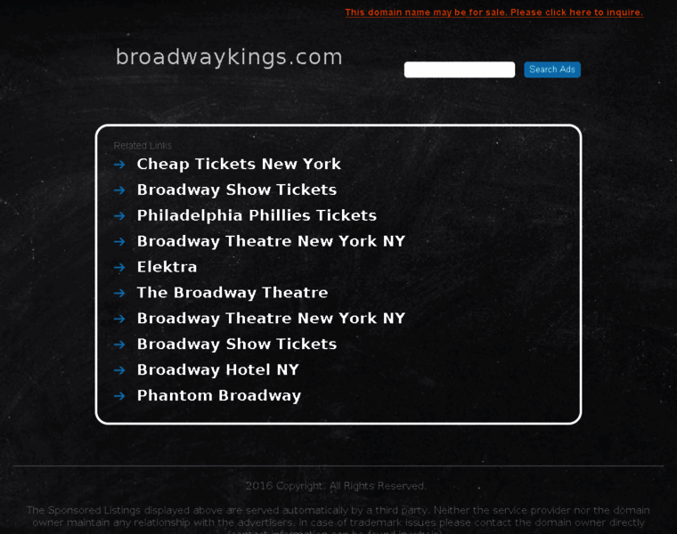 Broadwaykings.com thumbnail