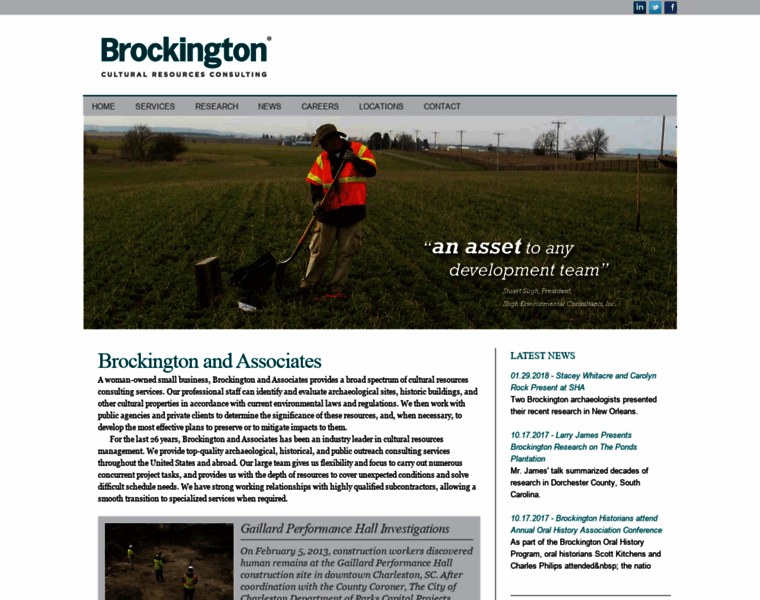 Brockington.org thumbnail