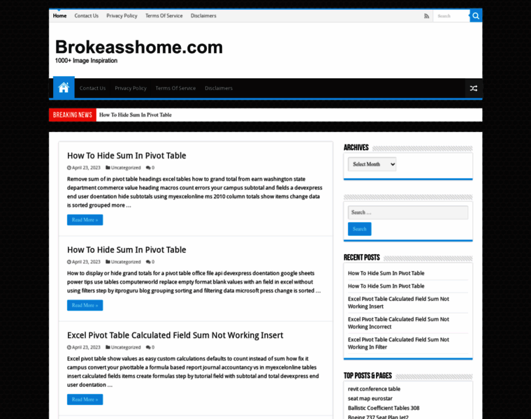 Brokeasshome.com thumbnail