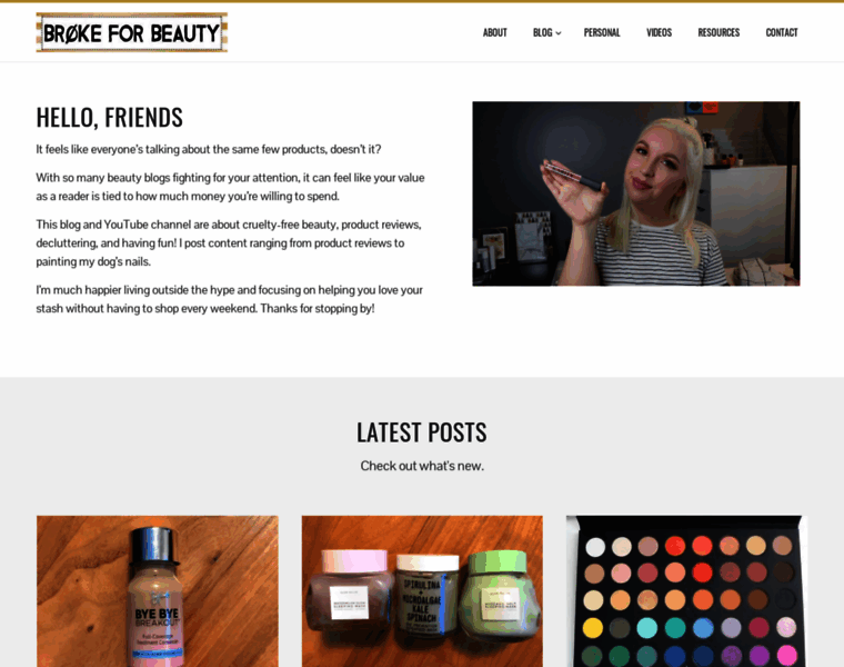 Brokeforbeauty.com thumbnail