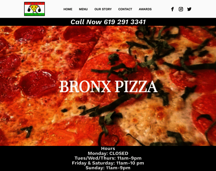 Bronxpizza.com thumbnail