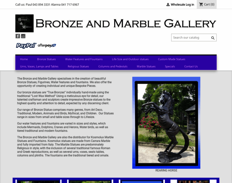 Bronzeandmarblegallery.com thumbnail