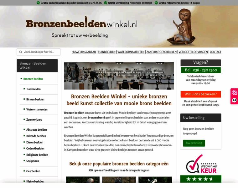 Bronzenbeeldenwinkel.nl thumbnail