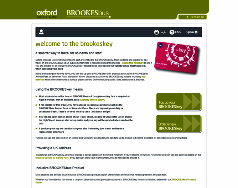Brookes.oxfordkey.co.uk thumbnail