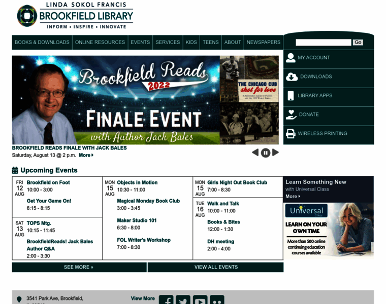 Brookfieldlibrary.info thumbnail
