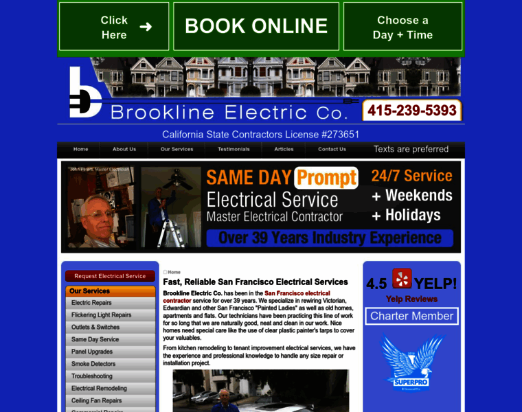 Brooklineelectric.com thumbnail
