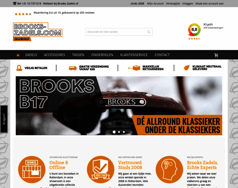Brooks-zadels.nl thumbnail