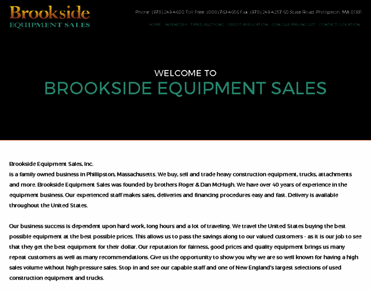 Brooksideequipment.com thumbnail