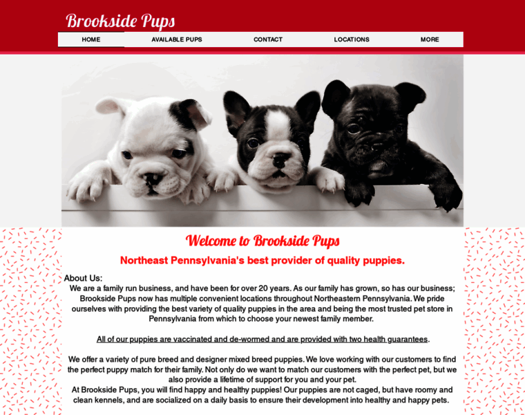 Brooksidepups.com thumbnail