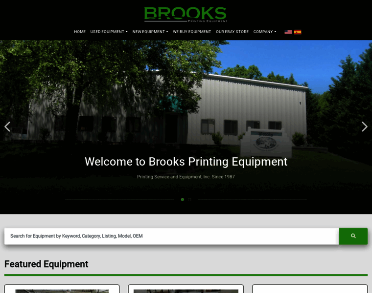 Brooksprintingequipment.com thumbnail
