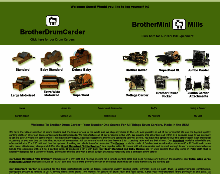 Brotherdrumcarder.com thumbnail