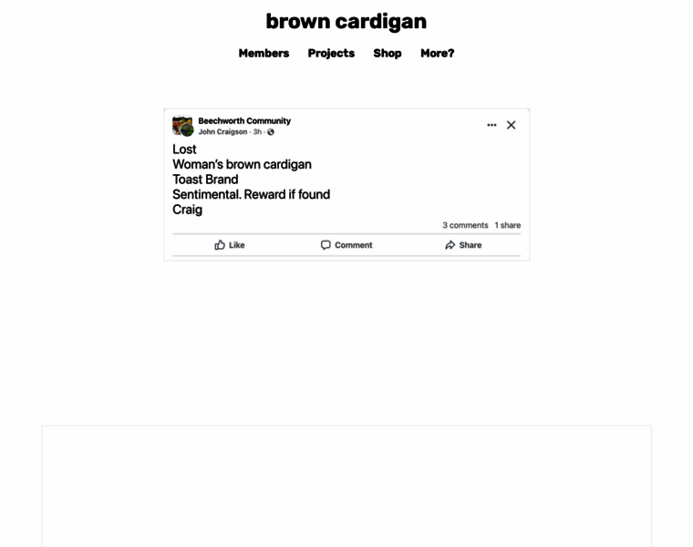 Browncardigan.com thumbnail