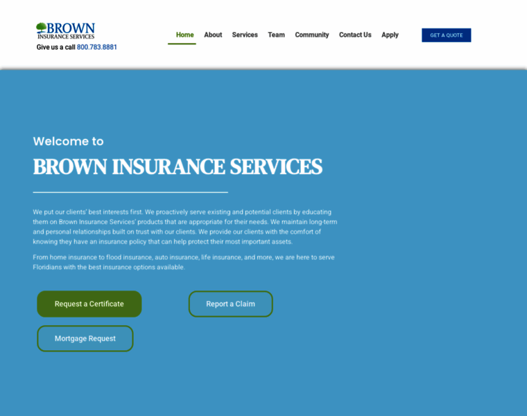 Browninsuranceservices.com thumbnail