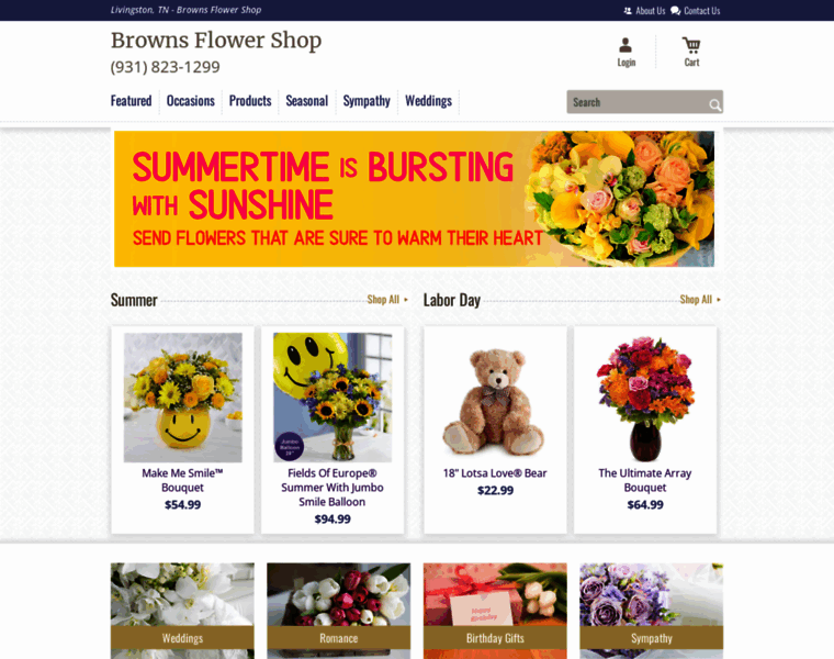 Brownsflowershoptn.com thumbnail