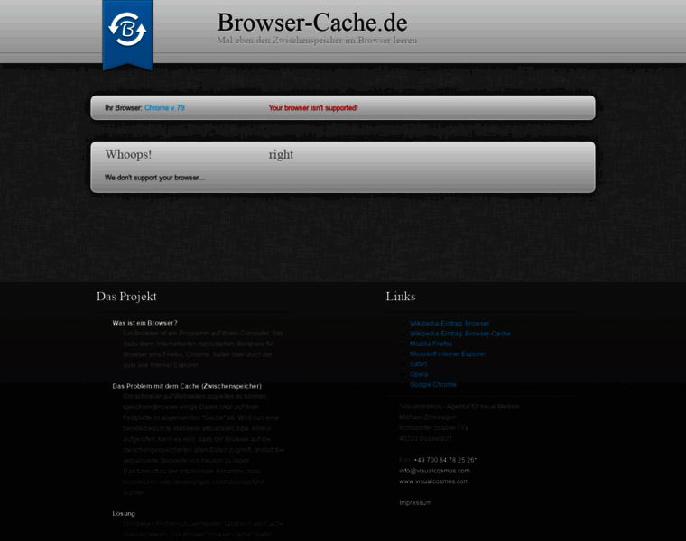 Browser-cache.de thumbnail