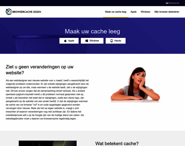 Browsercache-legen.nl thumbnail