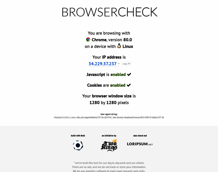 Browsercheck.nl thumbnail