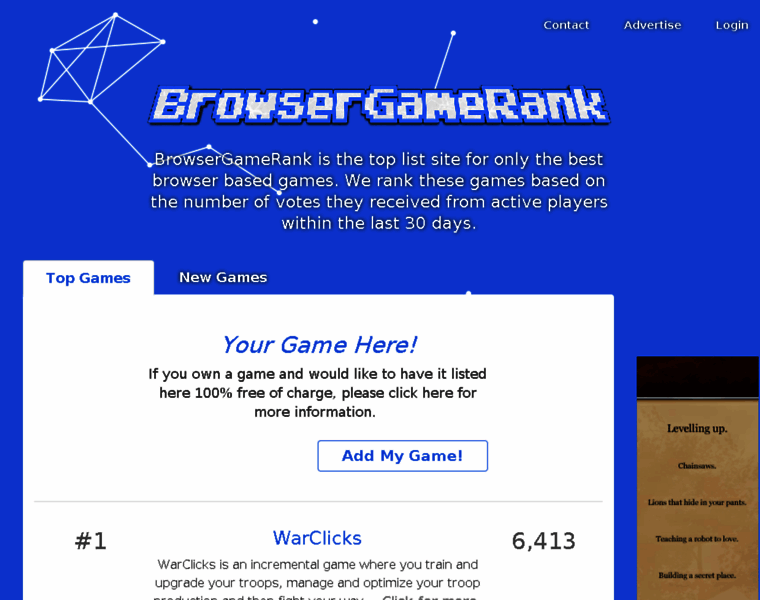 Browsergamelist.net thumbnail