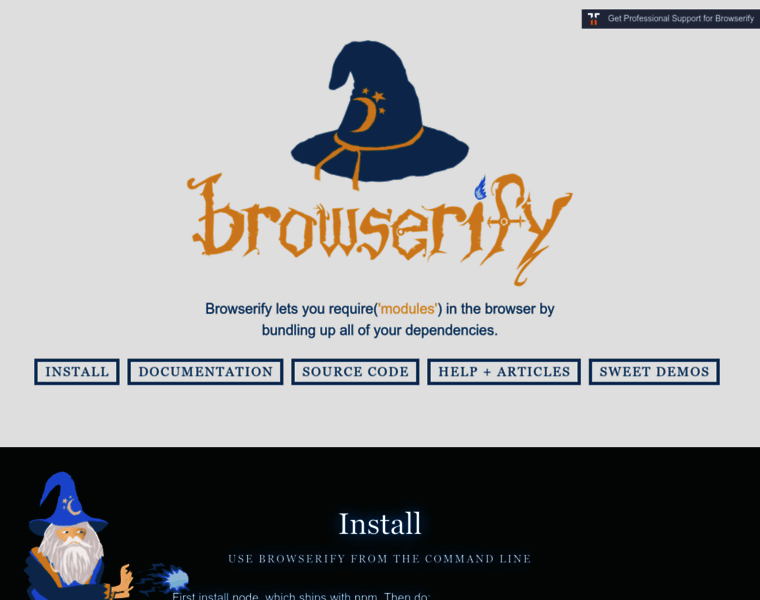 Browserify.org thumbnail