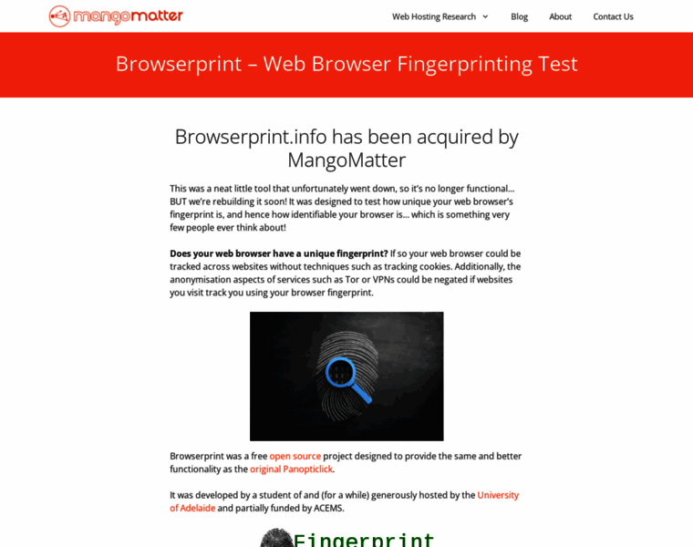 Browserprint.info thumbnail