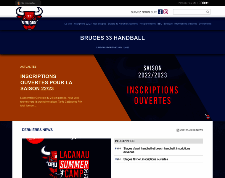 Bruges33handball.com thumbnail