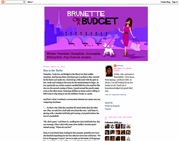 Brunetteonabudget.com thumbnail