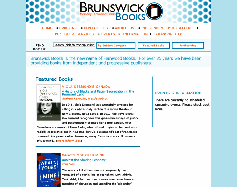 Brunswickbooks.ca thumbnail