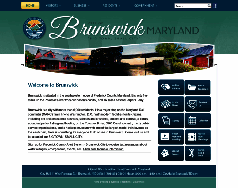 Brunswickmd.gov thumbnail
