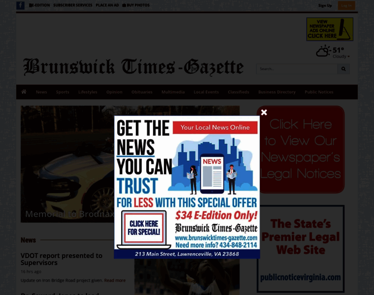 Brunswicktimes-gazette.com thumbnail