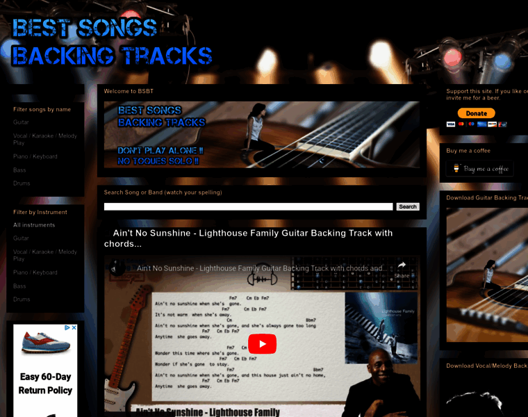 Bsbackingtracks.com thumbnail