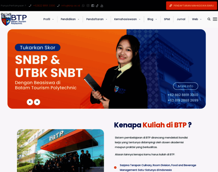 Btp.ac.id thumbnail