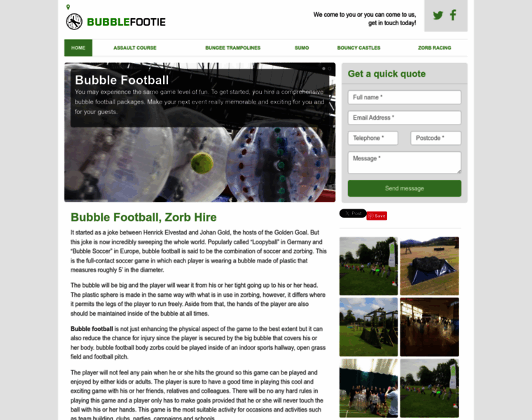 Bubble-footie.co.uk thumbnail