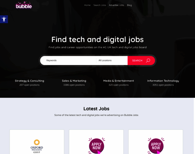 Bubble-jobs.co.uk thumbnail