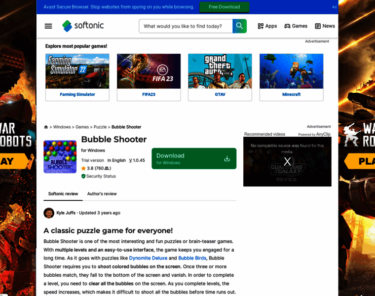 Bubble-shooter.en.softonic.com thumbnail