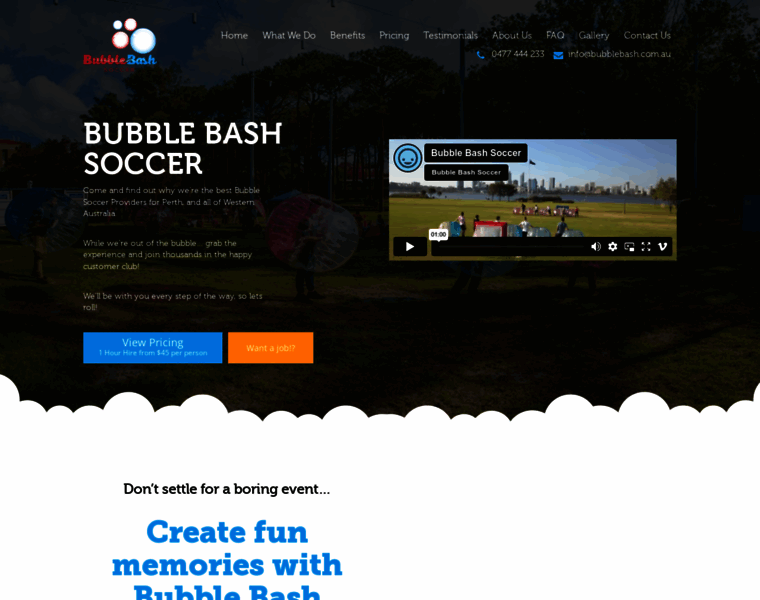 Bubblesoccerinperth.com.au thumbnail