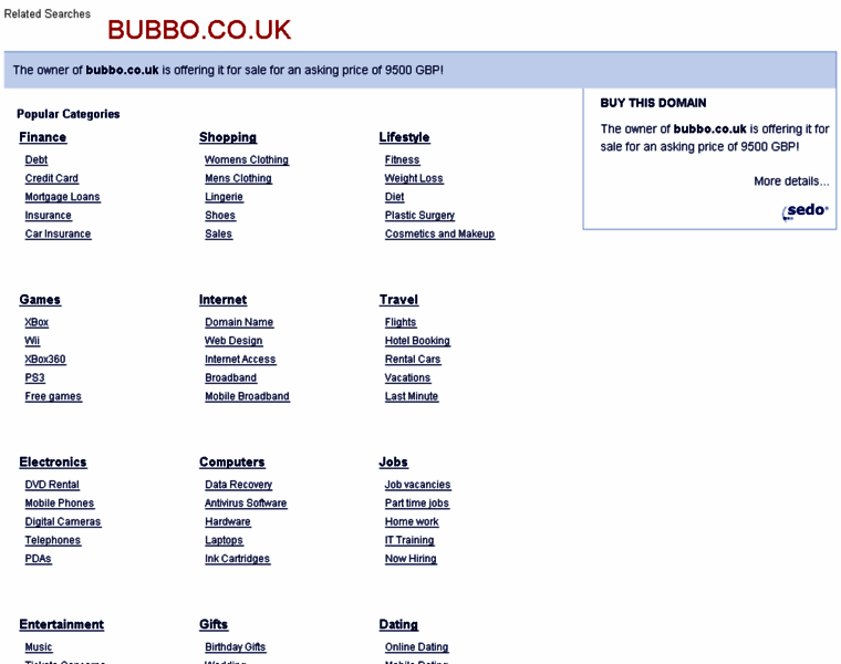 Bubbo.co.uk thumbnail