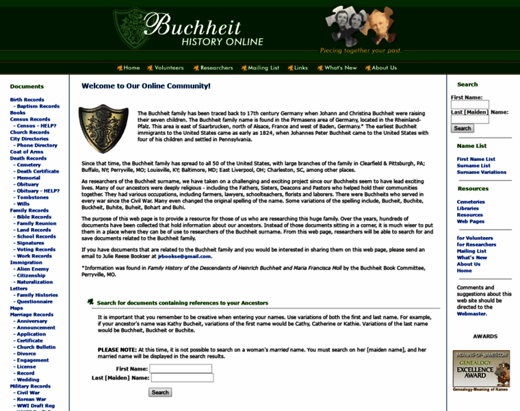Buchheithistory.com thumbnail