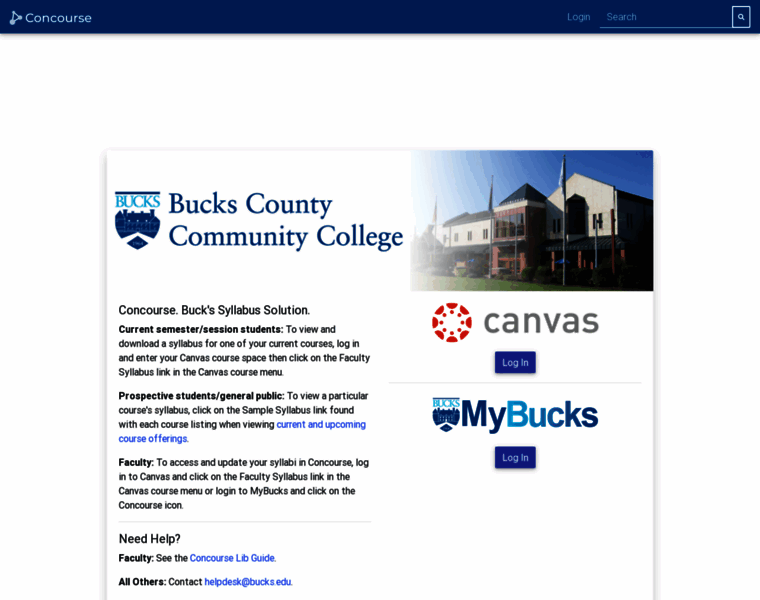 Bucks.campusconcourse.com thumbnail