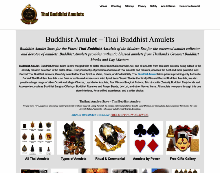 Buddhistamulets.net thumbnail