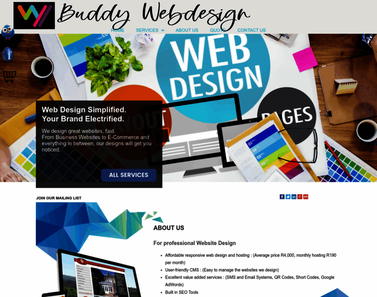 Buddywebdesign.co.za thumbnail