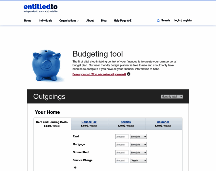 Budget.entitledto.co.uk thumbnail