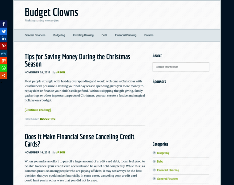 Budgetclowns.com thumbnail